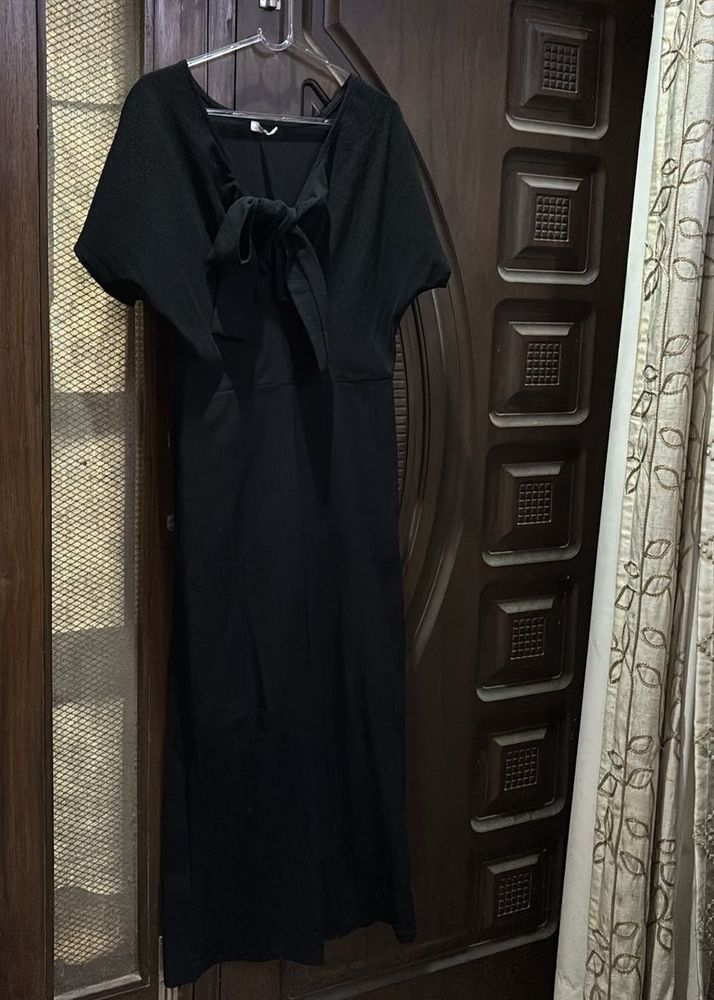 Black Tie Front Midi jumpsuit.NOT WORN EVEN ONCE.