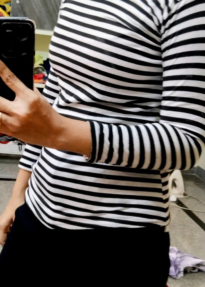 Striped Long Sleeve Top