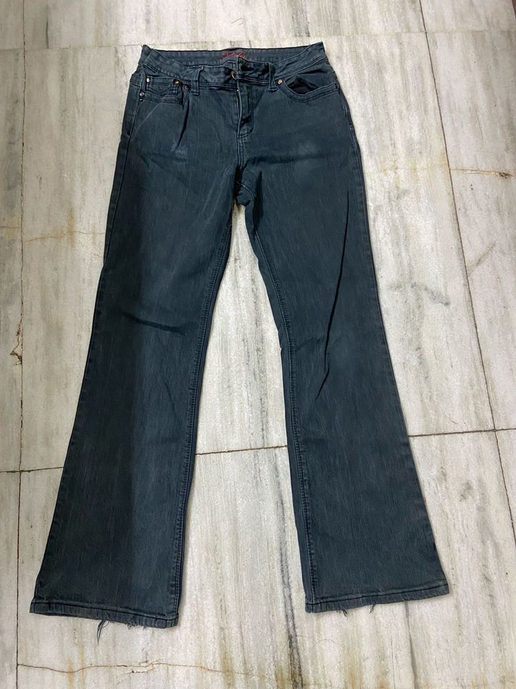 Black High Waist Bootcut Jeans