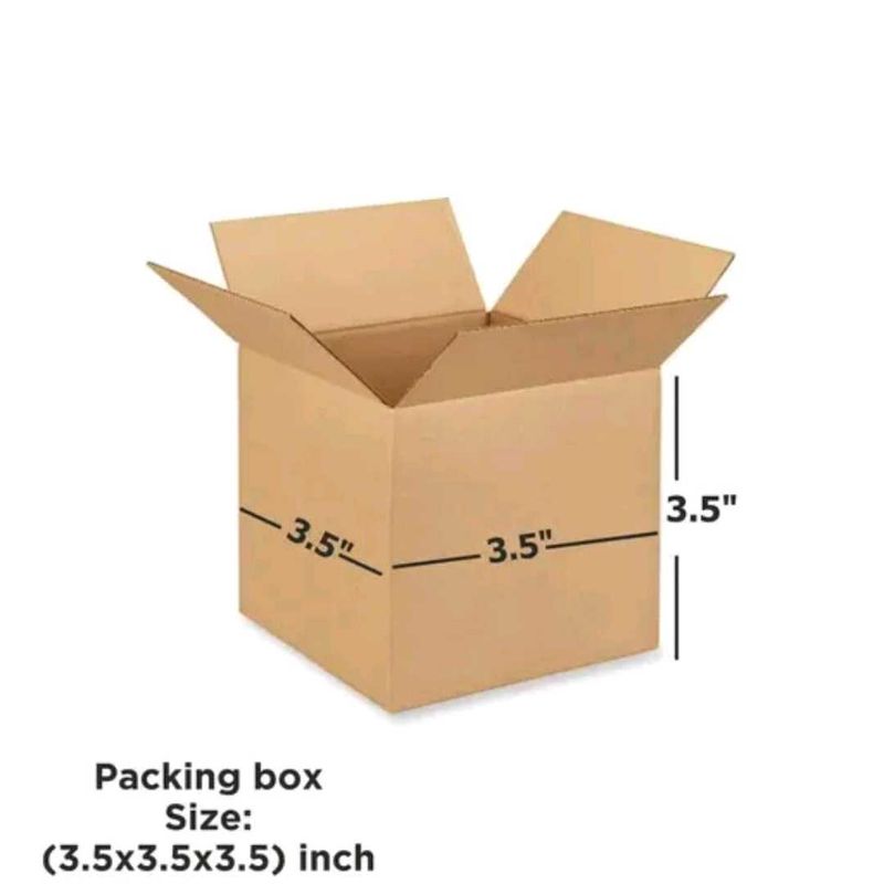 Corrugated Box, 3.5×3.5×3.5&#34; Inch, Pack Of 50