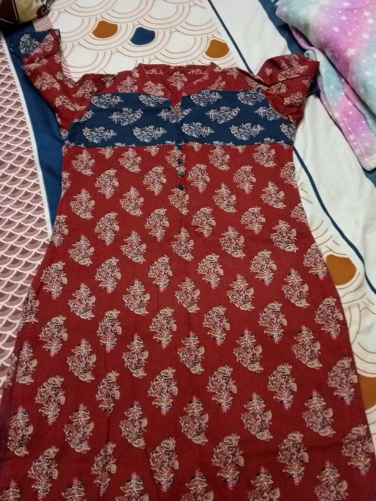 Elegant Printed Kurti-36 to 37 bust