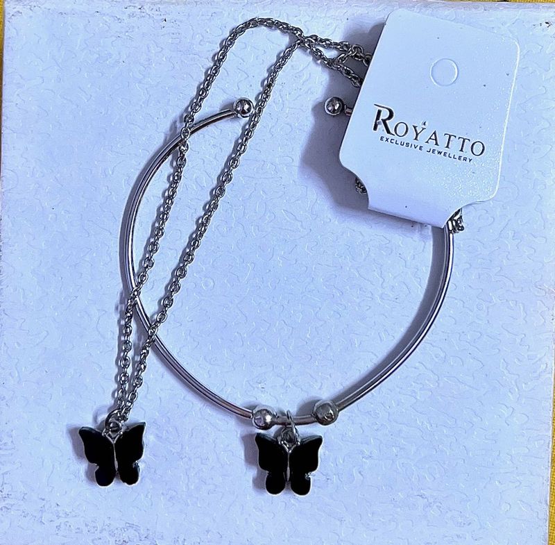 Butterfly Bracelet &amp; Necklace Set