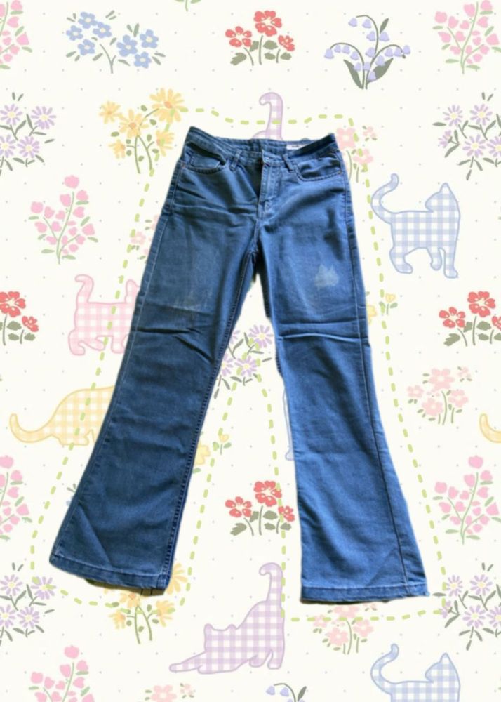 Flared Denim Jeans