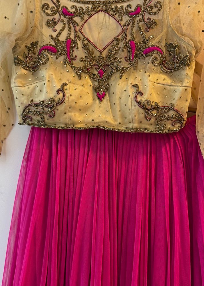 Pink Embellished Lehenga Choli