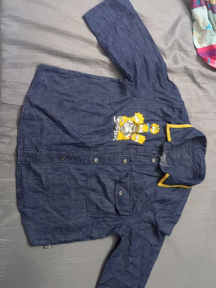 The Simpsons Denim Shirt