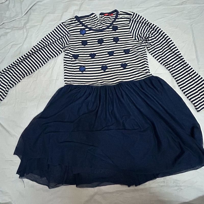 Cute Striped Girls Dress