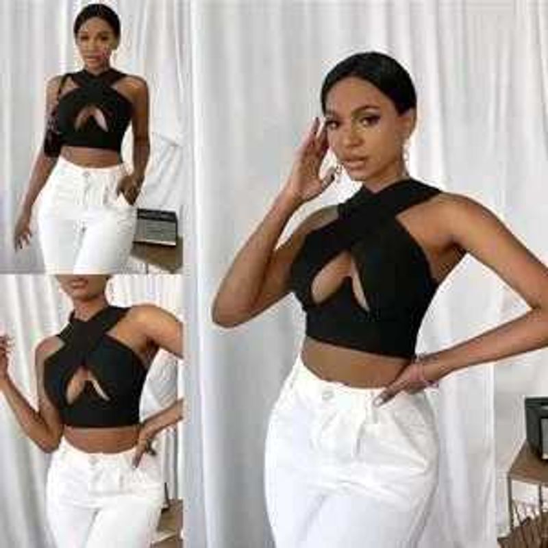 9J. SEXY SHEIN HALTER NECK TOP