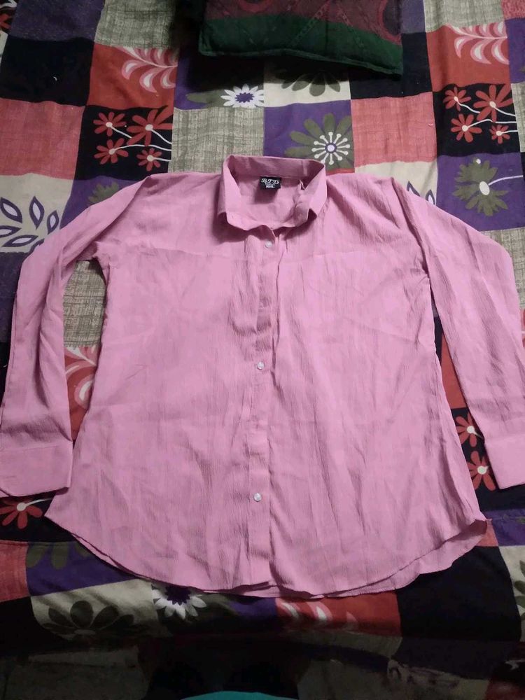 Combo Pink Button-Down Top (XXL)