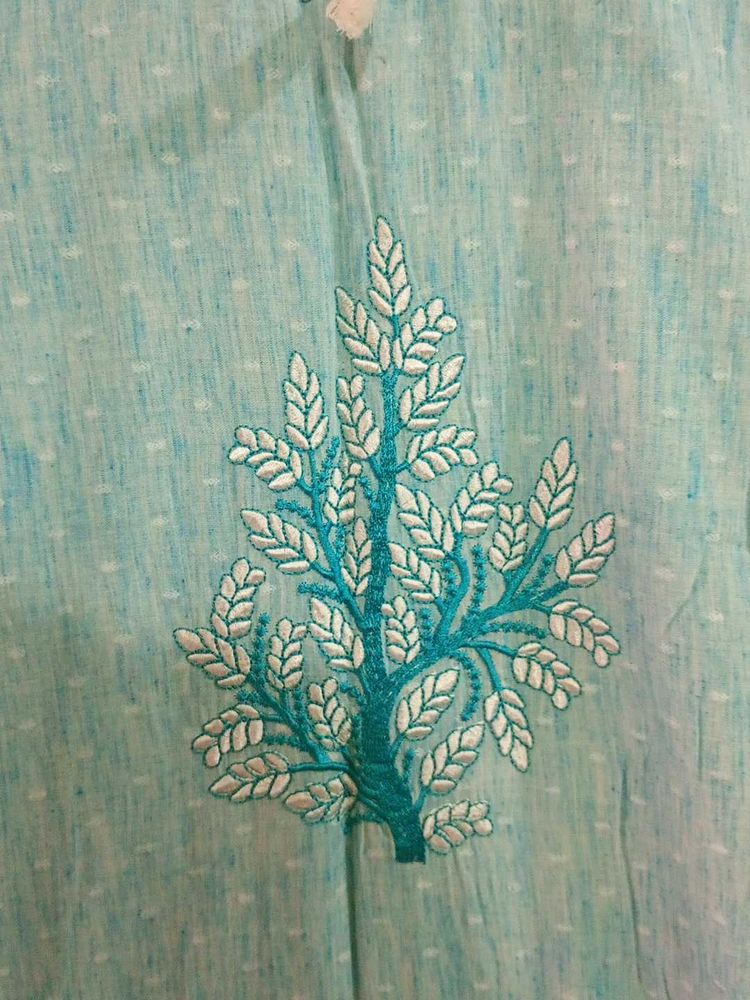 Embroidered Blue Kurta
