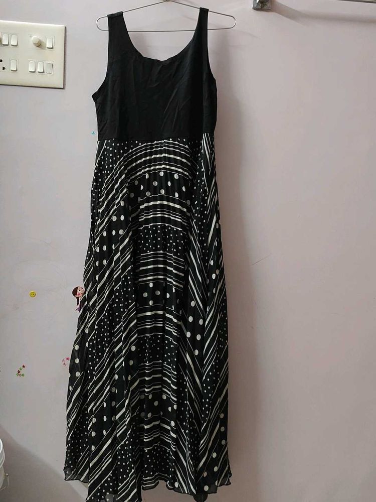 Black &amp; White Dress- Used Thrice