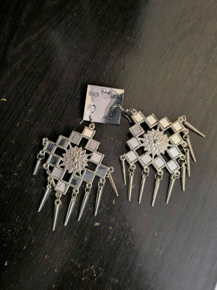 Silver Statement Earrings