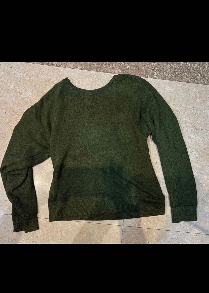 Olive Green Pullover Sweater