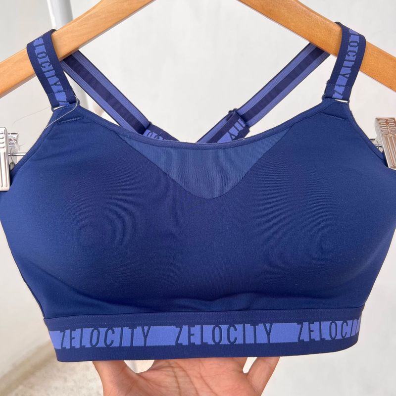 Zelocity Navy Blue Sports Bra By NYKAA