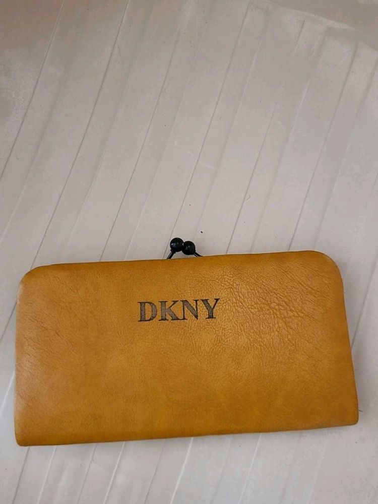 DKNY Yellow Ladies Wallet purse