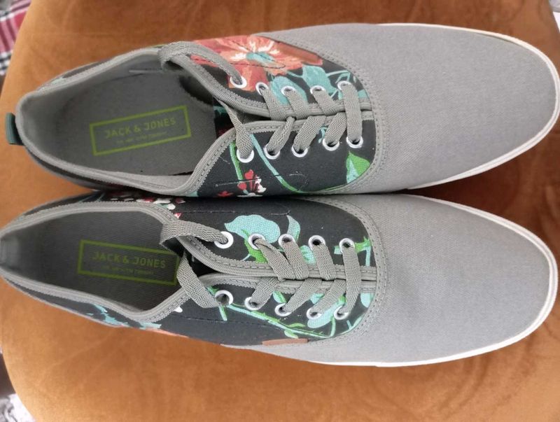 Jack &amp; Jones Floral Canvas Sneakers