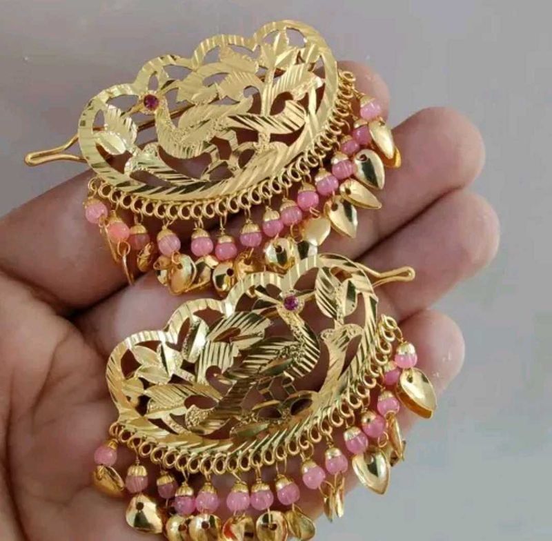 Ethnic Pink Hair Clips✨