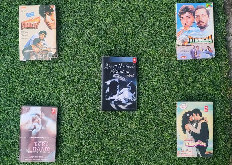 Ever green Hindi songs hits Pack of 5 Cassettes