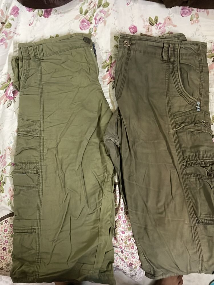 2 Pcs Cargo Half Pants