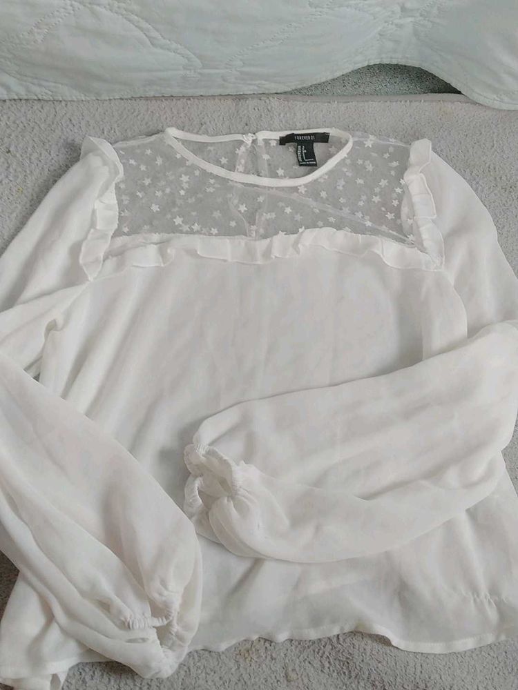Forever 21 White Blouse