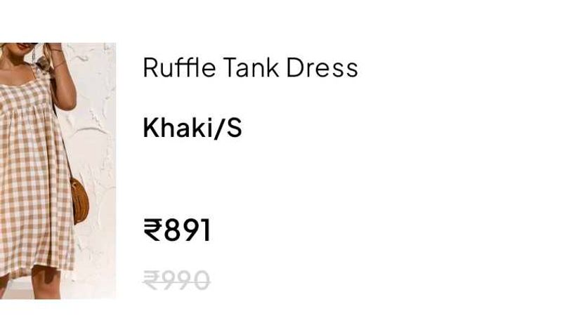 Ruffle Tank Dress