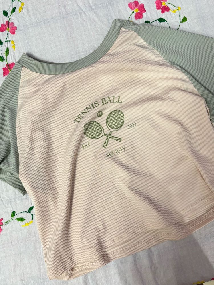 Tennis Ball Society Crop Top