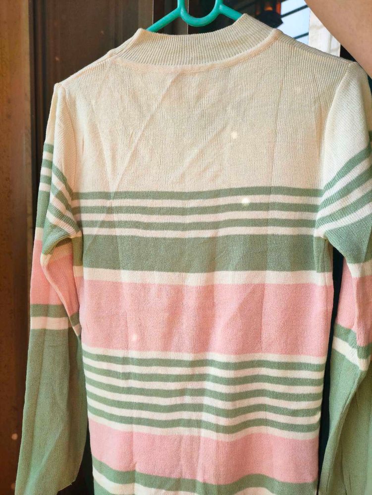 Striped Knit Sweater