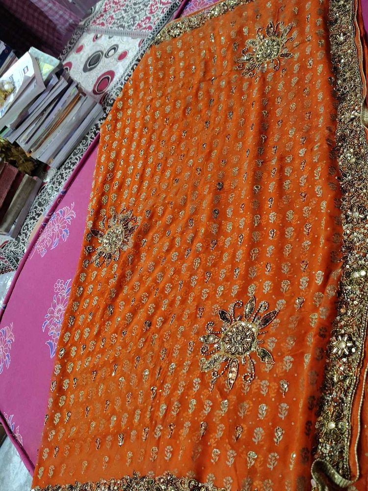 a festive saree