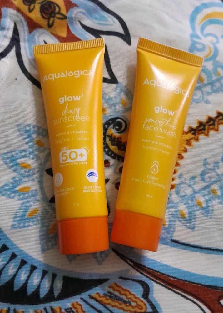 Aqualogica Combo.face Wash &amp; Sunscreen