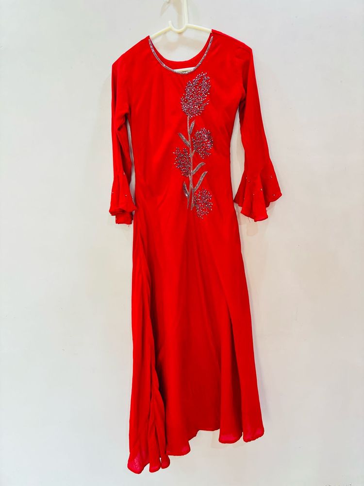 Red Long Kurta
