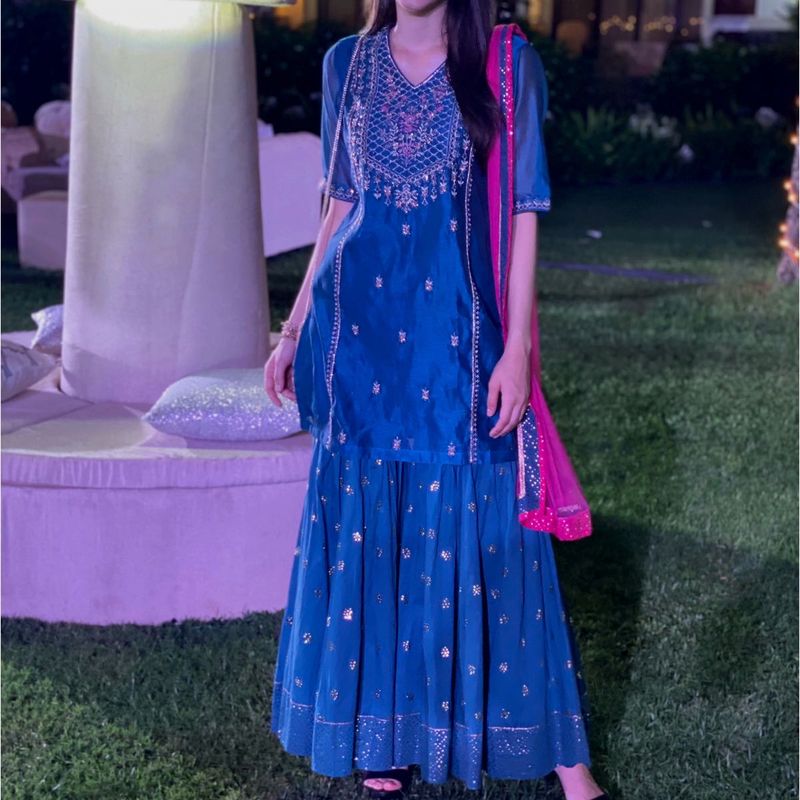 Biba Kurti Set New 34 Size With Dupatta