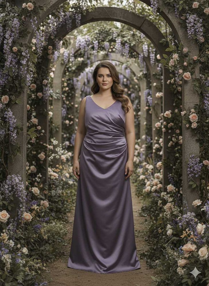 Elegant Lavender Maxi Dress