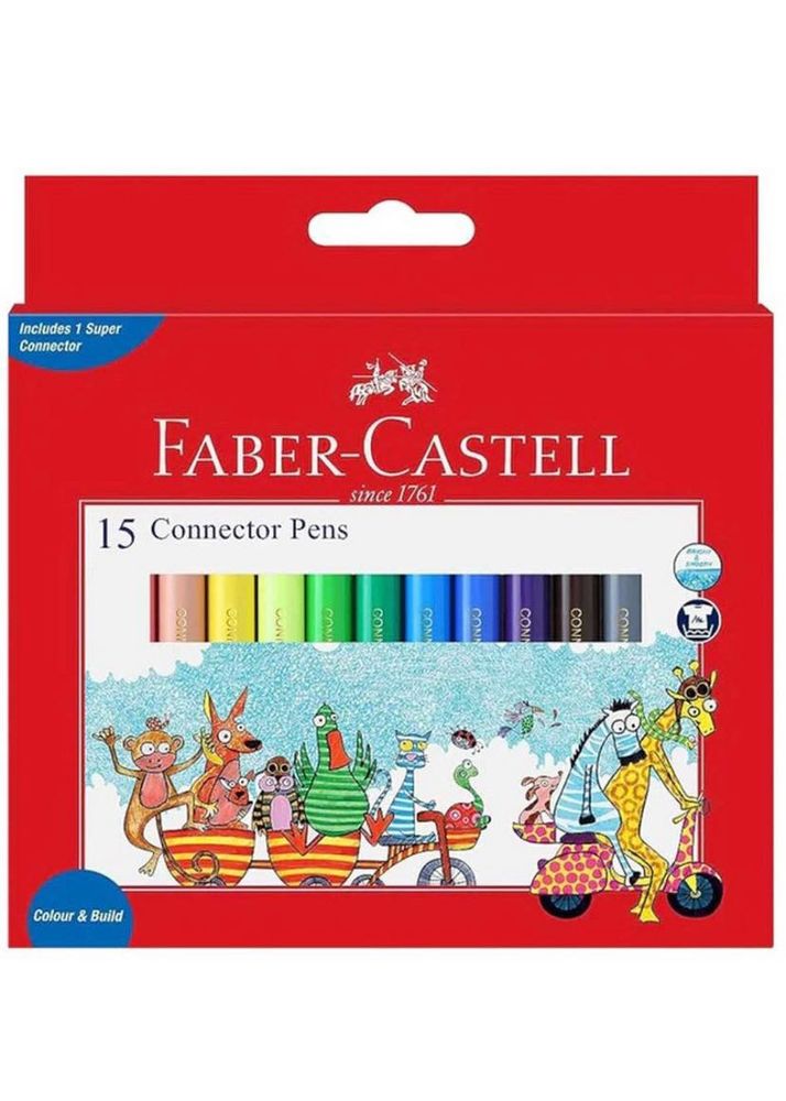 FABER-CASTELL 15 Connector Pens With 1NSuper Conn