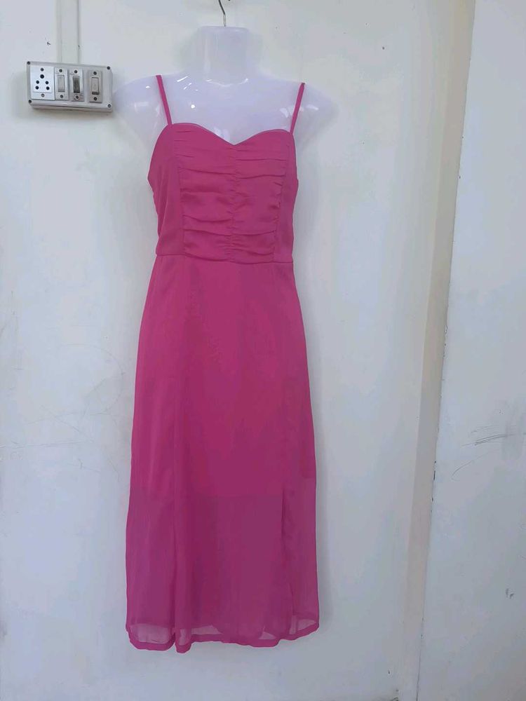 Pink Midi Dress