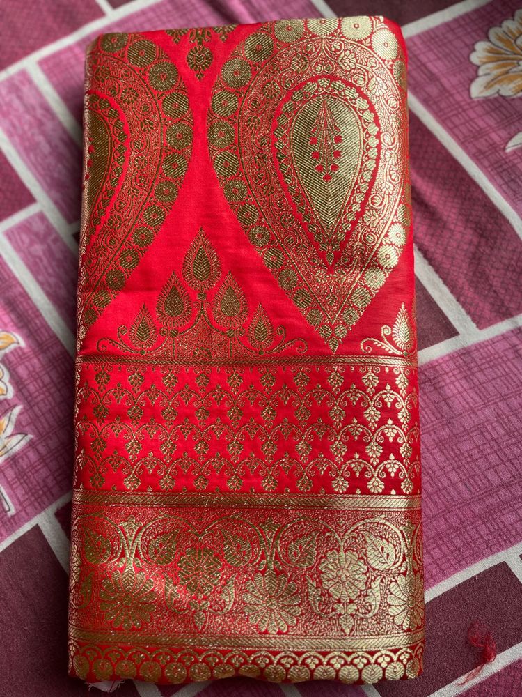 Red Banarasi Silk Saree