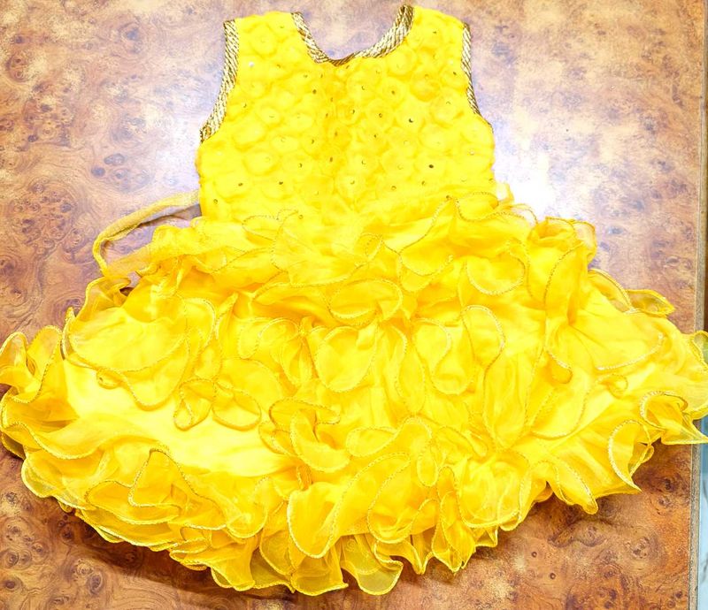 Cute Yellow Party Dress