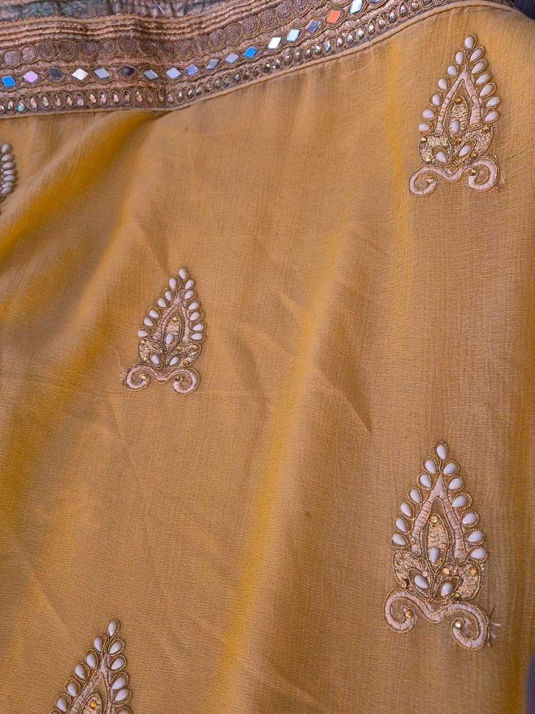 Embroidered saree