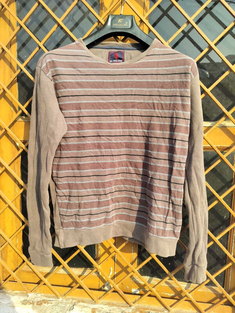 🎧 US POLO ASSN.Striped Pullover Sweater