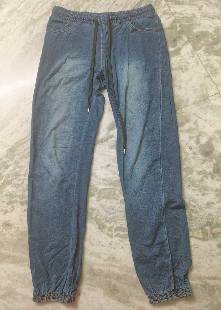 Blue Joggers Jeans By Bare Denim