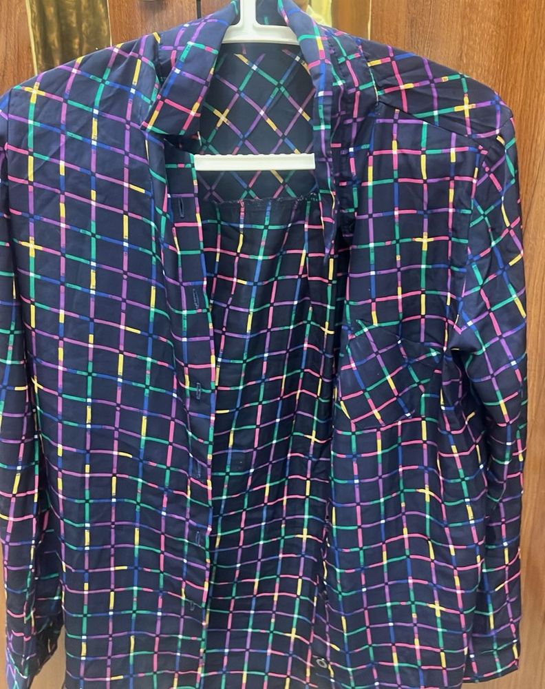 Checkered Print Shirt Female