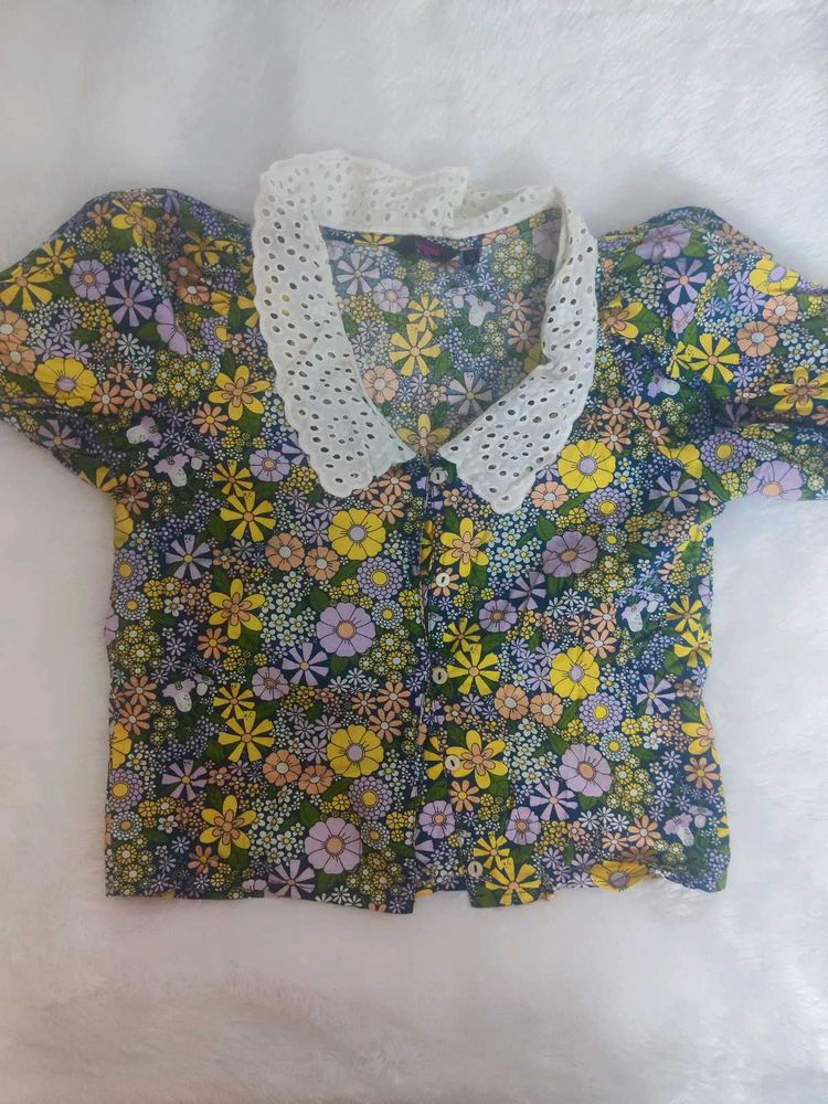 FLORAL CROP TOP