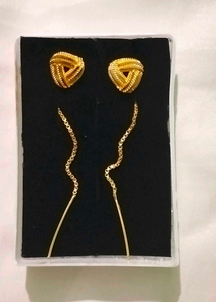 Elegant Gold-Tone Earrings