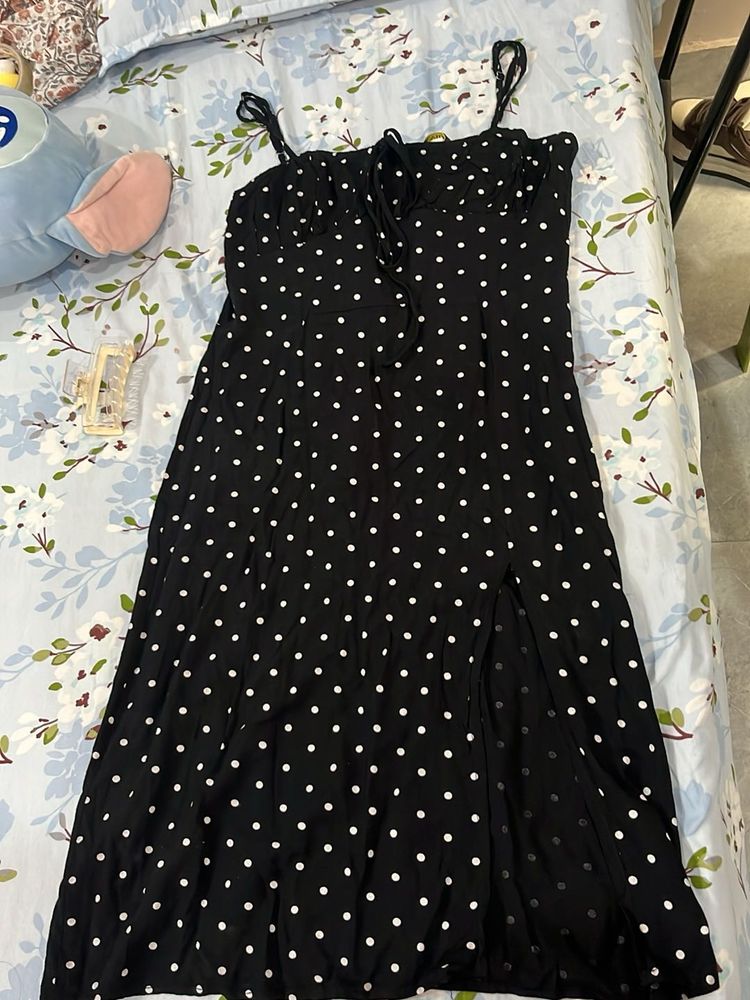Polka Dot Midi Dress