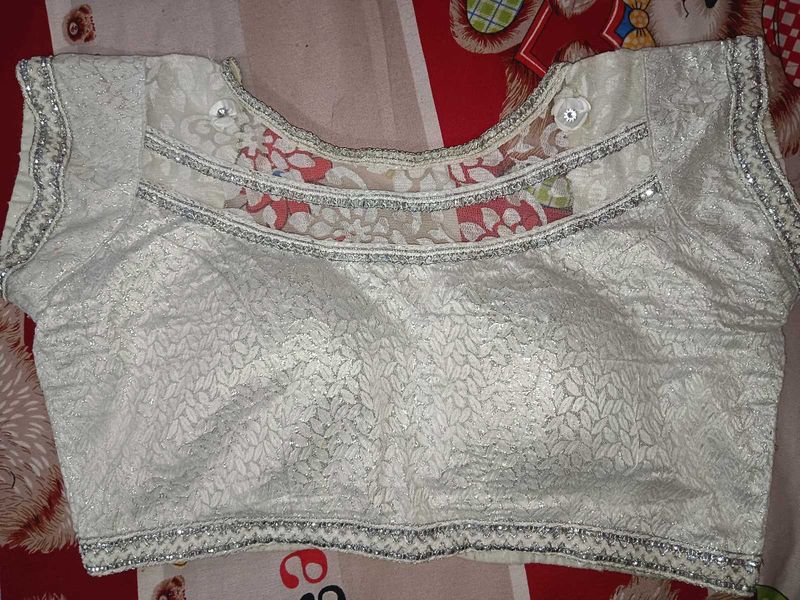 White Padded Blouse