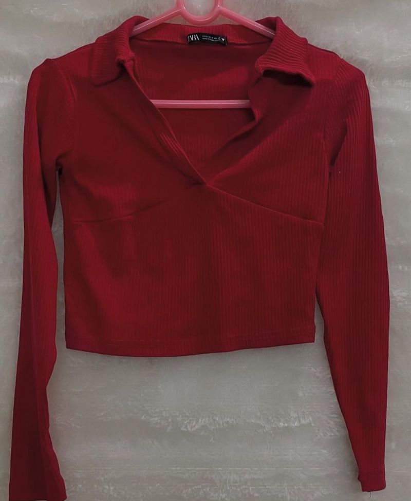 Authentic Zara Collar Top🌸