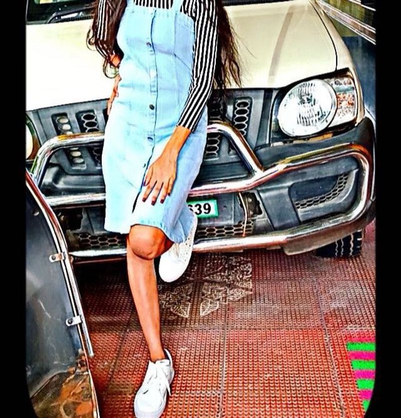 Denim Jumper Dress