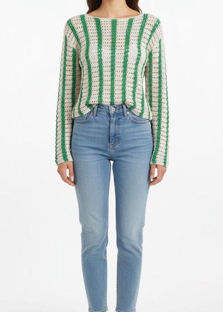 Striped Knit crochet