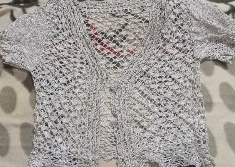 Crochet Knit Cardigan