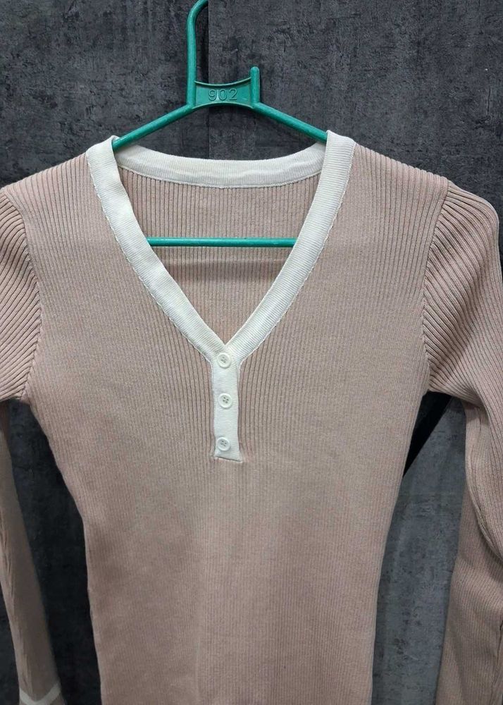 Long woolen one piece