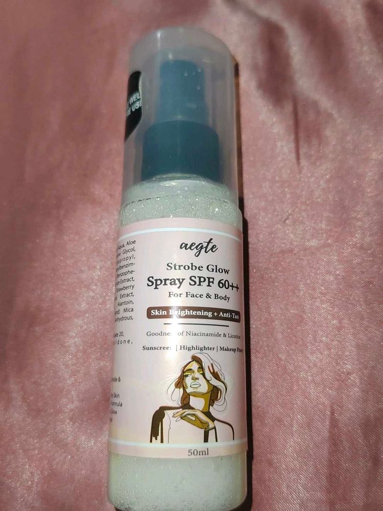 Strobe Glow Spray For Face And Body