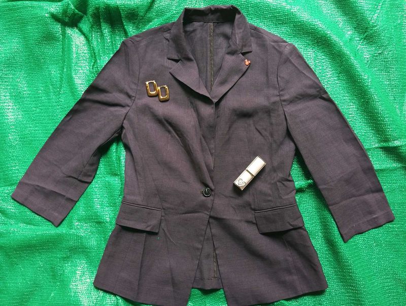 Vintage Dark Blue/Grey Blazer